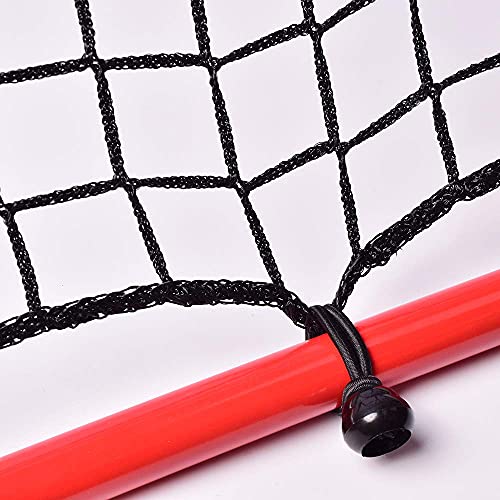 Foldable 3.3 * 3.3FT Soccer Rebounder Net with Thickened Tube and Rope, Football Rebound Net, Kickback Soccer Trainer for Kids and Teenagers - Ball Rebounder Soccer Trainer for Indoor Outdoor
