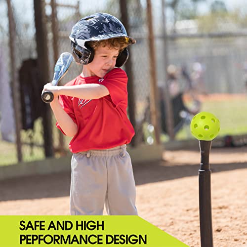 Plastic Practice Baseballs 9 inch with Mesh Bag [Anti-Crack] Soft Training Baseball Balls Hitting Batting Indoor Outdoor Lightweight Hollow for Team Drills Coaching - color: Yellow Green 12 Pack