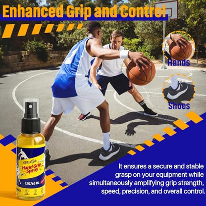 Sports Hand Grip Spray, 2 Oz Sweat Resistant Grip Spray, Enhance Control and Maximize Grip, Easy to Use & Quick-Drying, Fit for Pole Dancing, Tennis, Baseball, Football, Basketball, Golf, etc