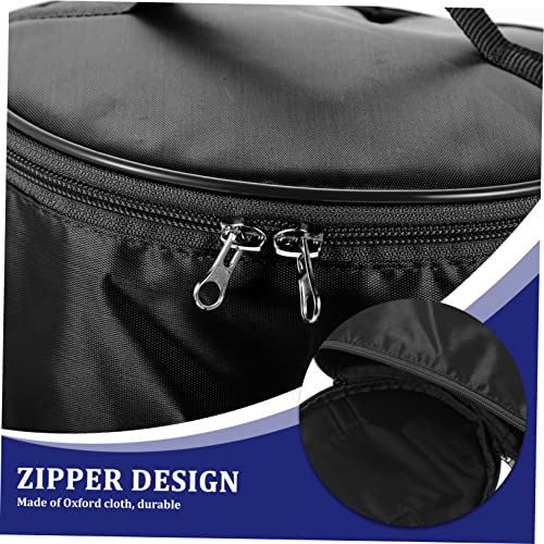 Kisangel Table Tennis Bag Portable Storage Pouch with Zipper and Handle Large Capacity Table Tennis Ball Holder for Training Home and Outdoor Use