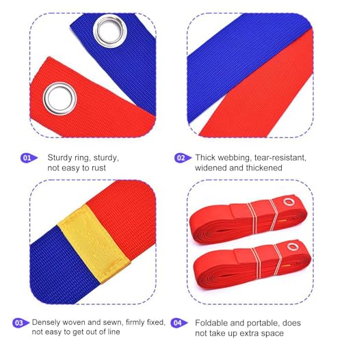 Volleyball Game Court Marking Lines – Quick Setup Border Tape for Recreational Play | Sports Gear for Home, Park, Playground, Seaside, Turf, Grass, Picnic Area, Travel Tournaments, Compact