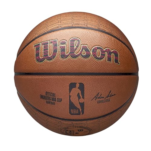 WILSON Emirates NBA Cup Official Game Basketball - Size 7, Brown