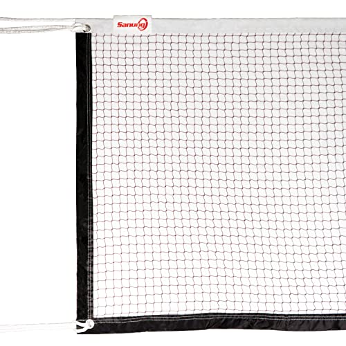 Sanung Badminton Net, Standard Size All-Weather Portable Badminton Net Replacement for Indoor Outdoor Use with Storage Bag