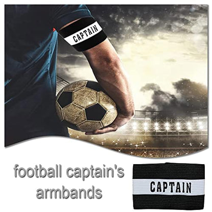 2 Pcs Captain Arm Bands for Soccer Training Unisex-Youth Captains Arm Band Adjustable Captain Armband for Football for Youth and Adult
