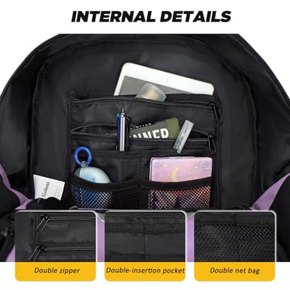 Goloni Soccer Bag, Basketball Bag with Ball Compartment & Shoe Compartment,Large Soccer Backpack for Basketball,Gym，Football - color: Light Purple
