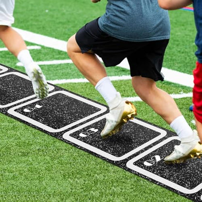Non-Slip Agility Ladder – 250/350/450cm Jacob, Soccer Practice Tool, Speed Supply | Perfectly Great for Sports Fitness Exercise, Portable - size: 350x34x0.3CM