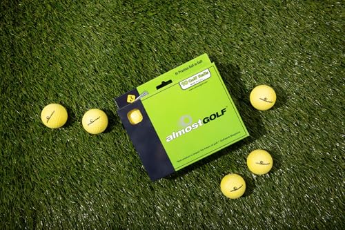 ALMOSTGOLF Limited Flight Practice Foam Golf Balls – Realistic Spin, Trajectory, & Accuracy Training - size: 10 Balls