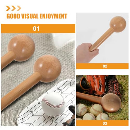 Happyyami Baseball Glove Mallet Kit Glove Mallets Wood Hammer for Catchers Mitt Youth Sliding Mitt