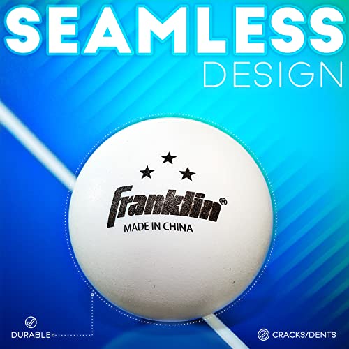 Franklin Sports Table Tennis Balls - Official Size and Weight 40mm Table Tennis Balls - One Star Professional Balls - Bulk Packs and Family Sets - style: 40 mm 6 Pack