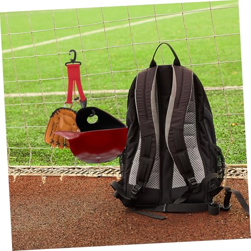 Mikikit Baseball Gear Holder Helmet Hook Multi-Functional Hanger for Bats Gloves and Backpacks and Portable Baseball Equipment Organizer