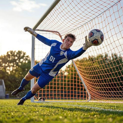 Cannon Sports Heavy Duty Soccer Goal Net 24x8 - Full Size Replacement Soccer Net - Weatherproof – 2 Professional Soccer Replacement Goal Nets