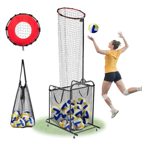 VEVOR Volleyball Training Net System,8 * 11/12 * 11ft/Pitching Practice/Spiking Practice/14 Net,Portable Net Station, Easy Setup Indoor Outdoor Target Net for Serving Spiking Setting - style: Spiking Practice