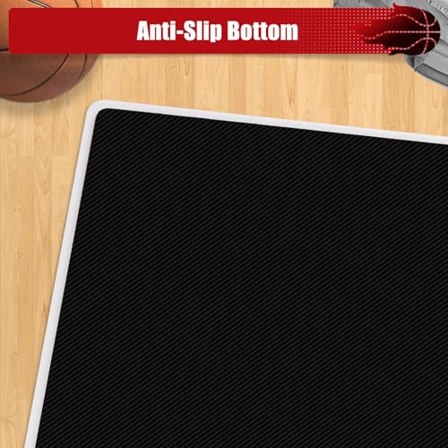Courtside Basketball Sticky Mat,Non-Slip Sticky Shoe Mat for Basketball Court Shoe Grip,Courtside Shoe Grip Traction Mat,Improves Traction and Cleans Dust,Dirt,Includes 40 Sticky Sheets - style: Basketball Sticky Mat