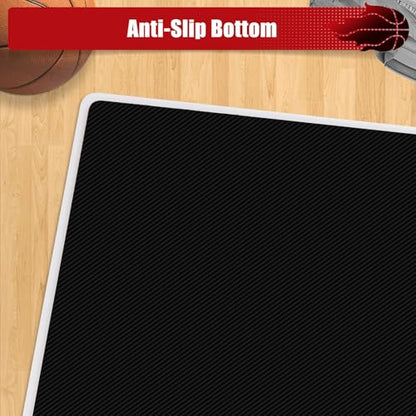 Courtside Basketball Sticky Mat,Non-Slip Sticky Shoe Mat for Basketball Court Shoe Grip,Courtside Shoe Grip Traction Mat,Improves Traction and Cleans Dust,Dirt,Includes 40 Sticky Sheets - style: Basketball Sticky Mat