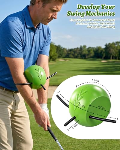 Golf Training Aid, Golf Swing Trainer for Beginners, Arm Swing Trainer for Posture Correction, Improve Swing Consistency, Golf Swing Practice Tool