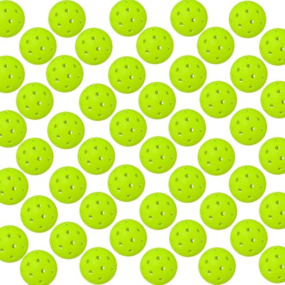 Pickleball Balls | Crack-Resistant | 40 Holes Outdoor & Indoor Pickle Balls | High Bounce, Perfectly Balanced Pickle Ball for Tournament Play - color: 50PC