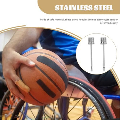 KESYOO 32pcs Ball Pump Needles Set with Metal and Plastic Football Valve Needles for Basketball Soccer Air Inflator Accessories, Sports Replacement Inflation Pins for Training and Game