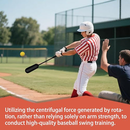 The Yellow Baseball Swing Trainer kit Includes 12 Training Balls and 1 Centrifugal Swing Trainer, as Well as a Rope Baseball Batting bat for Comprehensive Training.