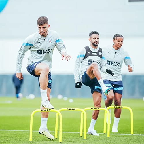 FORZA Pro Soccer Passing Arcs | Set of 4 Elite-Level Soccer Targets to Enhance Passing Techniques & Accuracy - Optional Carry Bag & Bases - color: Yellow, size: Without Bases