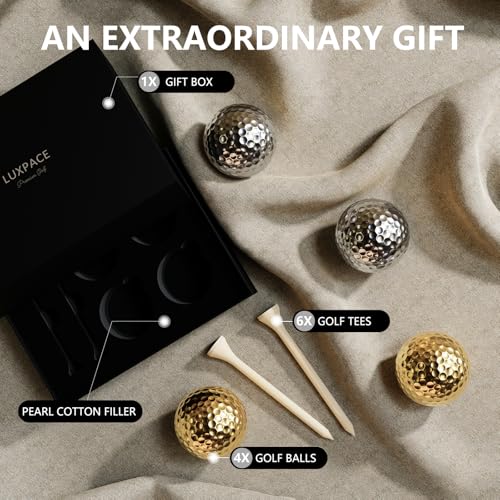 2-Layers Premium Golf Ball - Performance Golf Ball for Distance and Straighter Shots, Personalized Antique Gifts for Men Golf Tees Gift Set