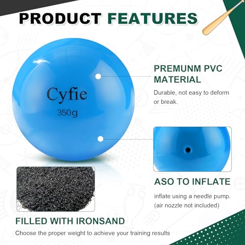 Cyfie Weighted Baseballs for Hitting Training, Heavy Balls for Batting Practice, Weighted Softballs for Strength & Swing Speed Training, Baseball Training Equipment for Players & Coaches