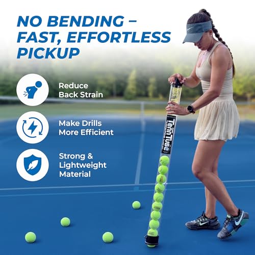 Tourna Tenn Tube Tennis Ball Pickup - color: Clear, style: Pack of 1