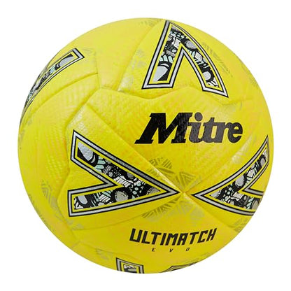 Mitre Soccer Ball League Ultimatch - color: Ultimatch Evo - Yellow/Yellow/Gold, size: 3