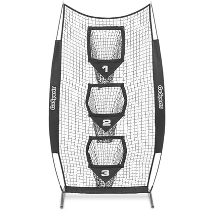 GoSports 8 x 4 ft Football Throwing Target Net - Choose Black or Red - color: 8 x 4 ft Black