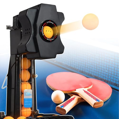 Table Tennis Robot, Ball Catching Net, Automatic Ball Recovery Function, for Training Practice
