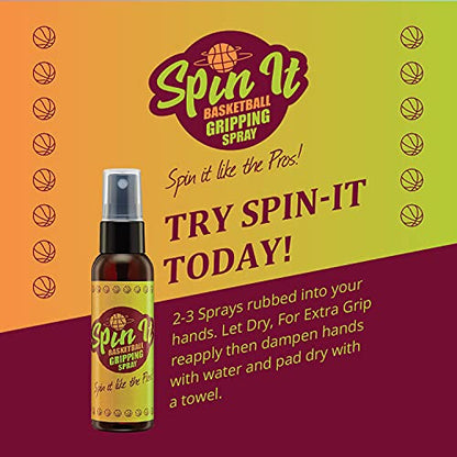 Spin-iT Basketball Grip Spray 4 oz - Ultimate Spray for Shoes & Enhanced Hand Grip
