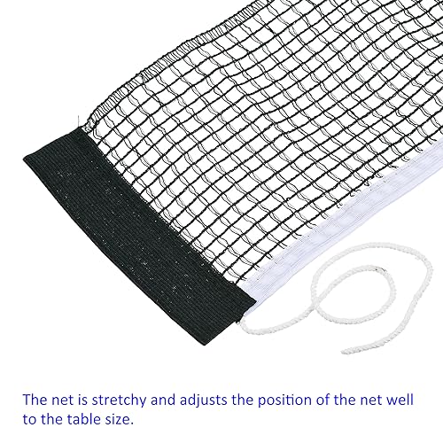 M METERXITY Table Tennis Net Replacement - Ping-Pong Net String Tension Equipment Polyester Cotton Apply to Standard Table - color: Green