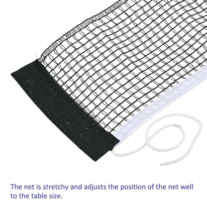 M METERXITY Table Tennis Net Replacement - Ping-Pong Net String Tension Equipment Polyester Cotton Apply to Standard Table - color: Green