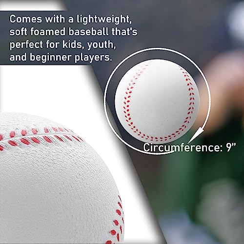 Senston Kids Youth Adult Baseball Glove, 10.5'' Softball Mitt, Left/Right Hand Throw with Ball - color: Blue