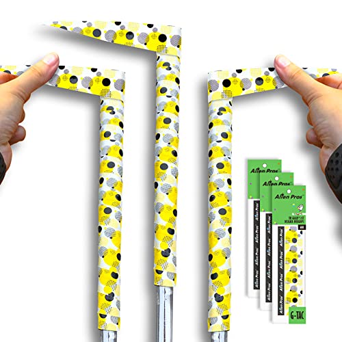 Alien Pros Golf Grip Wrapping Tapes - Innovative Golf Club Grip Solution - Enjoy a Fresh New Grip Feel in Less Than 1 Minute - style: 3-Pack Yellow Montage