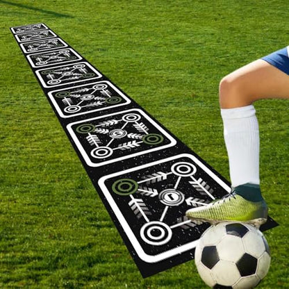 Agility Ladder Mat Footwork Practice Baseball Water Absorbent Speed Training Equipment Nonslip for Workout Sports Exercise - size: 40cmx270cm