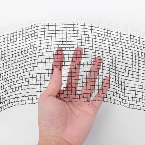 Mikinona Thickened Portable Table Tennis Net with Clamps Reinforced Stability Indoor Outdoor Paddle Ball Net Set for Standard Tables Family Fun and Training Use and Black Mesh