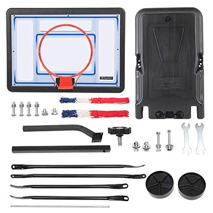 PEXMOR Pool Basketball Hoop & vplleyball Poolside, Portable for Swimming Pool, Upgraded Water Basketball Backboard Stand for Pool Indoor Outdoor - style: Black