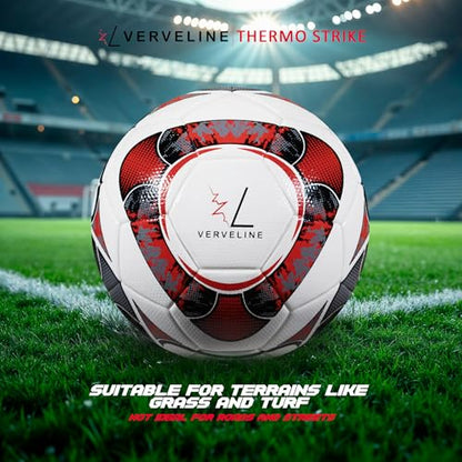 Soccers Ball Size 5 Soccerball Youth Soccer Balls – Professional Soccer Balls Training Soccer Ball Outdoor, Indoor Soccer Ball - Competition Level Thermo Strike Thermobonded Football from