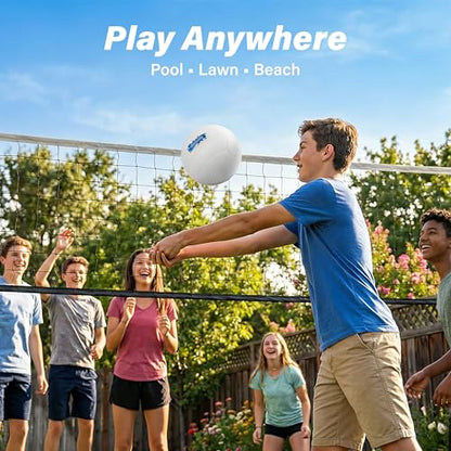 GoSports Water Volleyball 3 Pack Great for Swimming Pools or Lawn Volleyball Games - style: White Volleyballs - 3 Pack