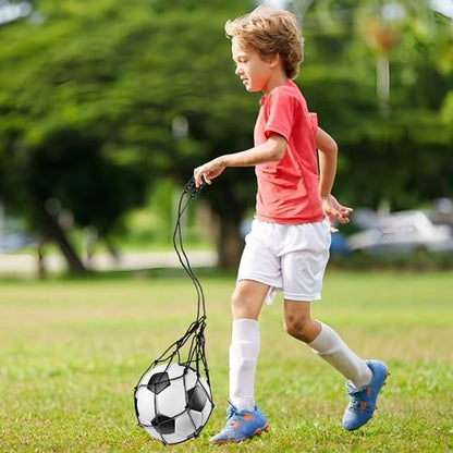 2Pcs Football Kick Trainer,Soccer Ball Kick Trainer Net Fits Ball Size 3, 4, 5,Football Training Equipment