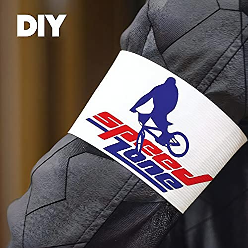 11 Pcs White Armbands Soccer Football Rugy Captain Armbands Mourning Armband for Multipurpose Use,DIY,Restaurant,Team Sport,Hospital,School