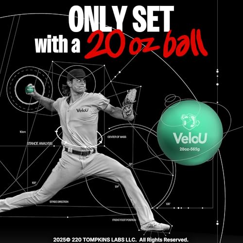 Weighted Baseballs 6 Ball Set: Increase Throwing Velocity & Arm Strength - Withstands 18,000 Throws - Weighted Balls for Pitching & Throwing - Plyo Balls - Ideal Training Tool