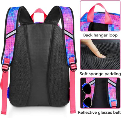 MATEIN Basketball Bag, Sturdy Soccer Bag with Ball Holder & Shoe Compartment, Large Basketball Backpack for Training Equipment, Water Resistant Sports Ball Backpack Fits Volleyball Football, Colorful - color: Pink - Large