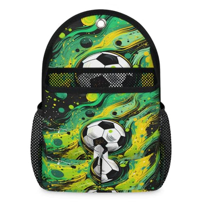 QsirBC Soccer Ball Art 1 Pack Wall Hanging Organizer Bag, Waterproof Polyester Storage Bag with Multiple Pockets, Collapsible Hanging Shelves for Home, Kitchen, Closet Organization