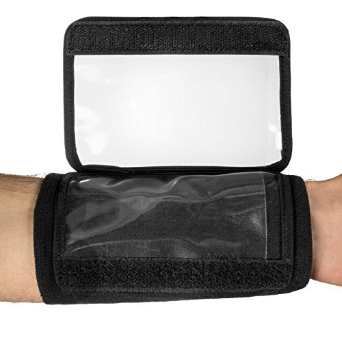 Premium Wrist Coach - Triple Playbook Wristband - Ideal for Play Calling, Strategy, Team Coordination, and Quick Reference - for Football, Baseball, Softball, Soccer, Lacrosse and More! - size: Adult, style: Single
