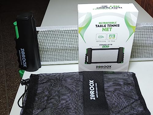 Table Tennis Net | Portable | Retractable | Easy Install Portable Table Tennis Net for Any Table. Easy to Install & Durable