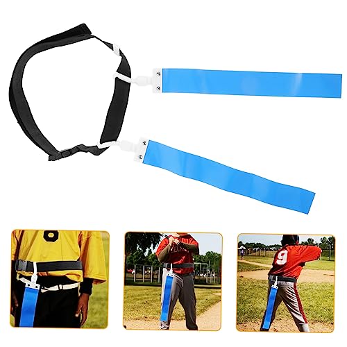 HANABASS Adjustable Football Belt Pvc Multi-use Football Belt Blue Rugby Waist Flag Ribbon Game