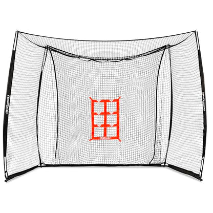 GoSports Baseball & Softball Portable Backstop Practice Net - 10 x 8 ft Hitting & Pitching Net for Backyard