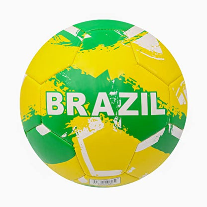 Icon Sports World Flag Country World Flag Training Outdoor Soccer Ball Brazil Ball Home