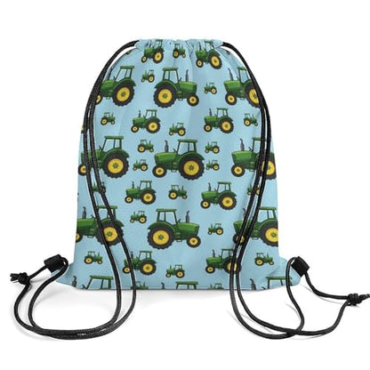 Gym Drawstring Backpack Sackpack Water Resistant for Sports Beach Yoga Travel Unisex, Toy Tractors Bags - color: Picture (373)